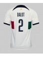 Portugal Diogo Dalot #2 Replika Borta Kläder VM 2022 Kortärmad